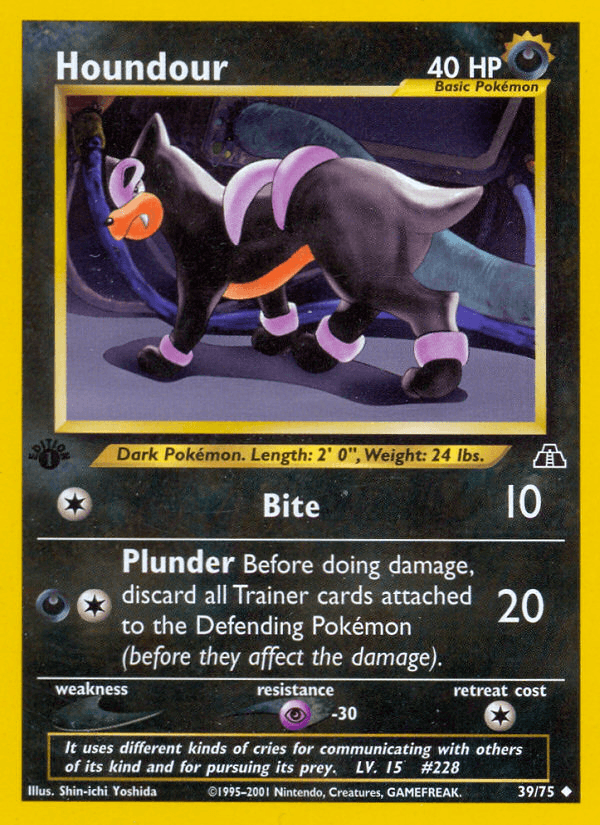 Houndour (Neo Discovery) #39 card art