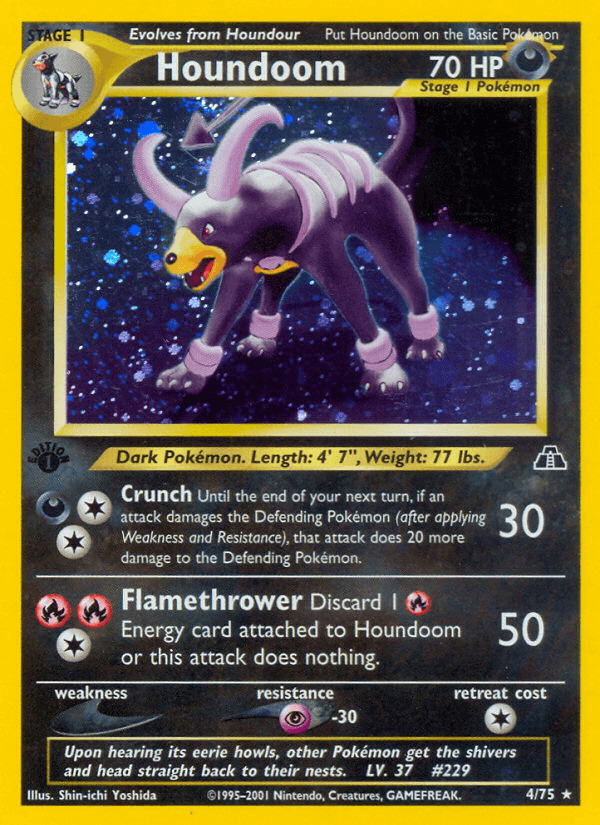 Houndoom (Neo Discovery) #4 card art