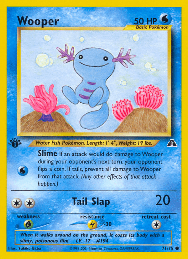 Wooper (Neo Discovery) #71 card art
