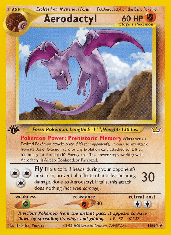 Aerodactyl (Neo Revelation) #15 card art