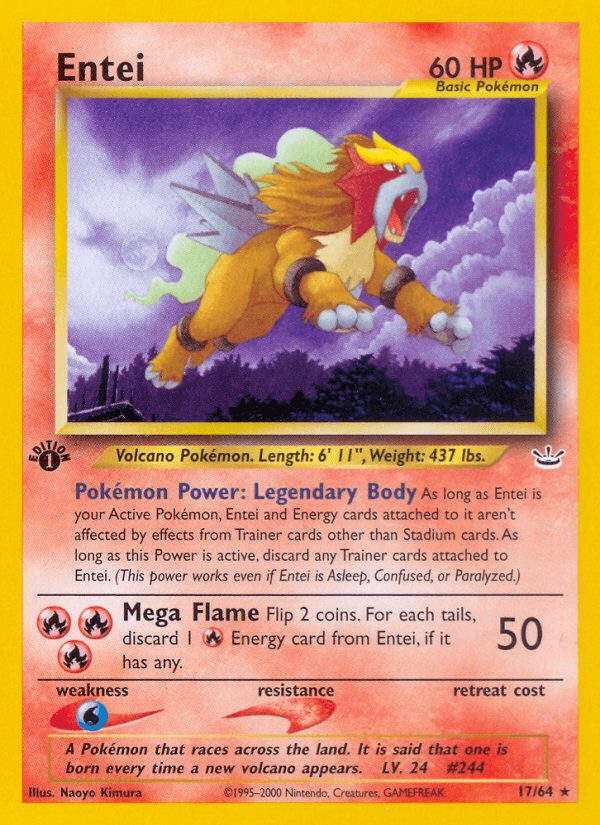 Entei (Neo Revelation) #17 card art