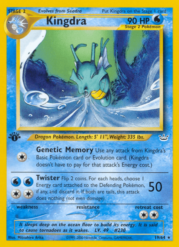 Kingdra (Neo Revelation) #19 card art