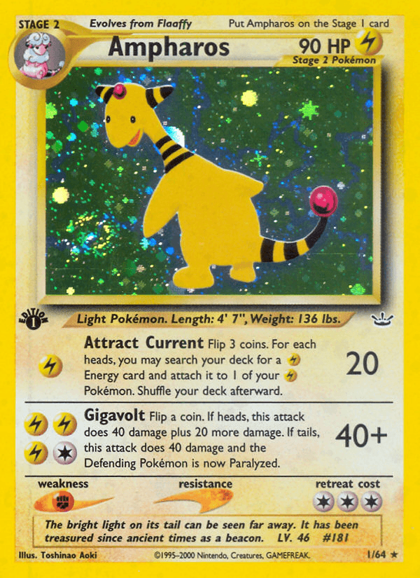 Ampharos (Neo Revelation) #1 card art