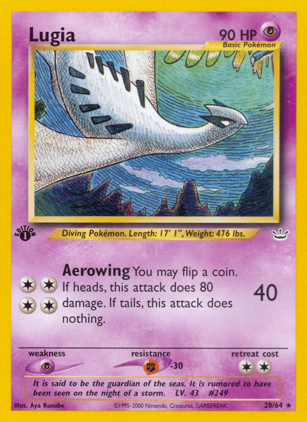 Lugia (Neo Revelation) #20 card art