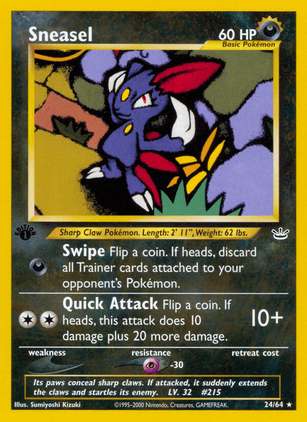 Sneasel (Neo Revelation) #24 card art