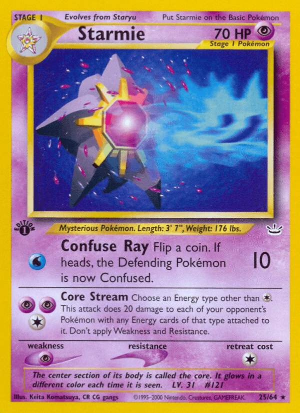 Starmie (Neo Revelation) #25 card art