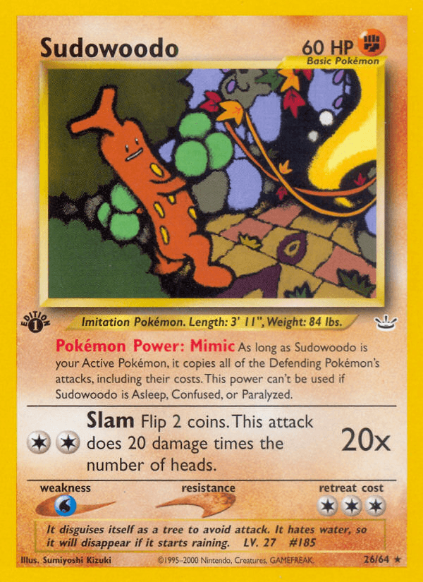 Sudowoodo (Neo Revelation) #26 card art