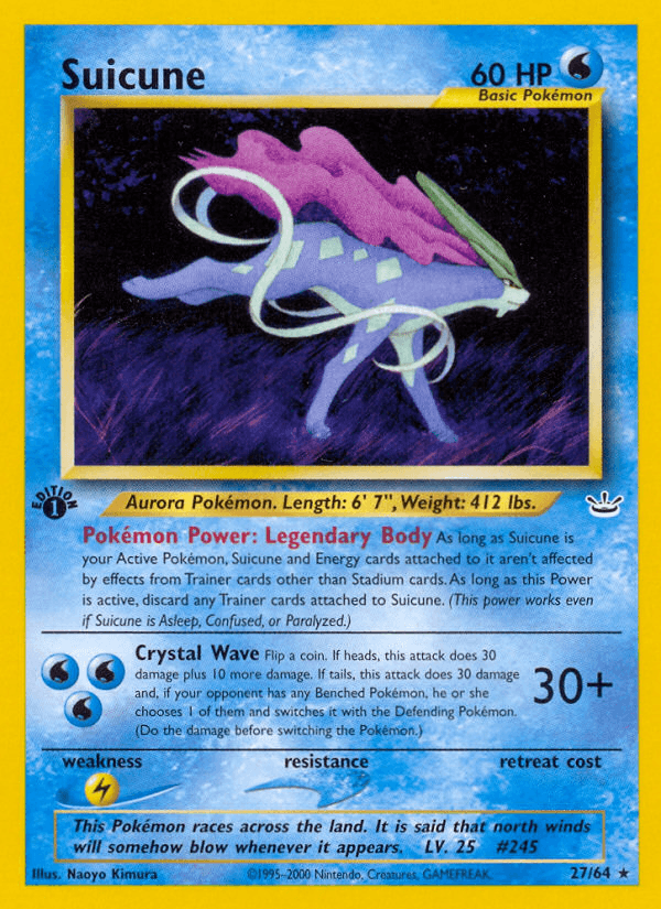 Suicune (Neo Revelation) #27 card art