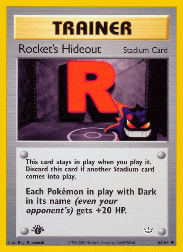Rocket's Hideout (Neo Revelation) #63 card art