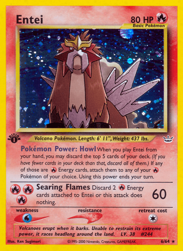 Entei (Neo Revelation) #6 card art