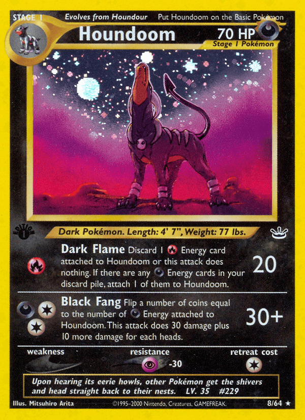 Houndoom (Neo Revelation) #8 card art