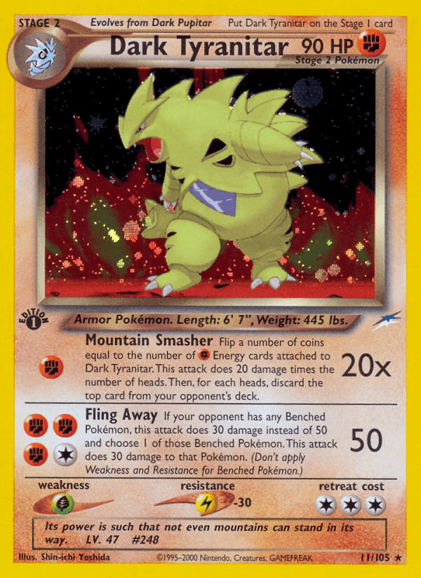 Dark Tyranitar (Neo Destiny) #11 card art