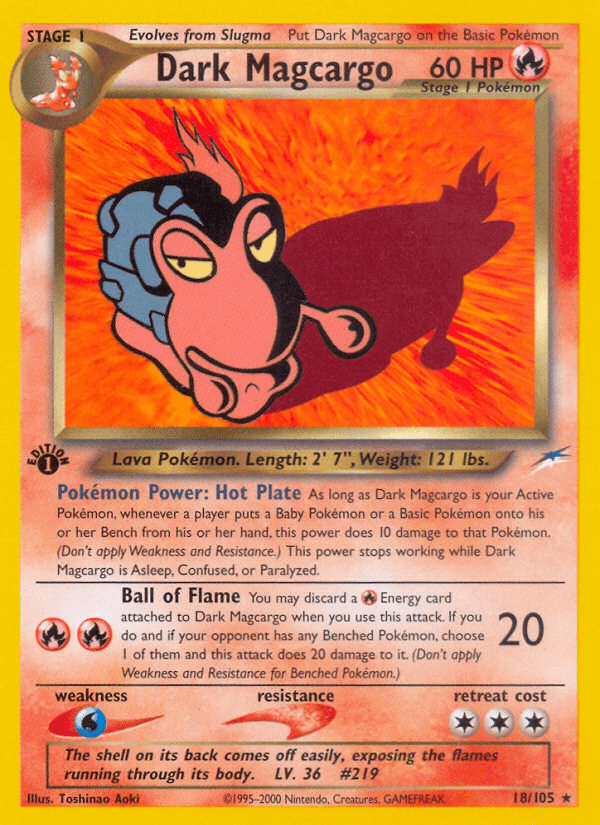Dark Magcargo (Neo Destiny) #18 card art