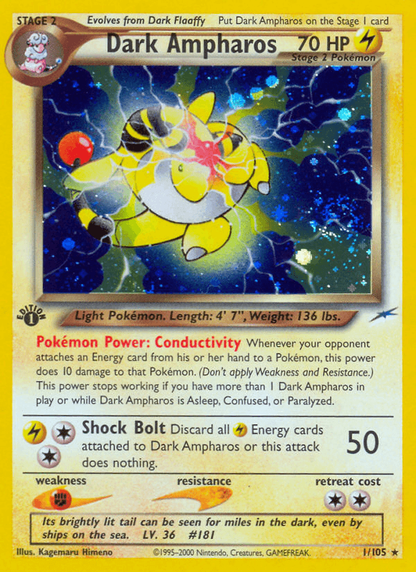Dark Ampharos (Neo Destiny) #1 card art
