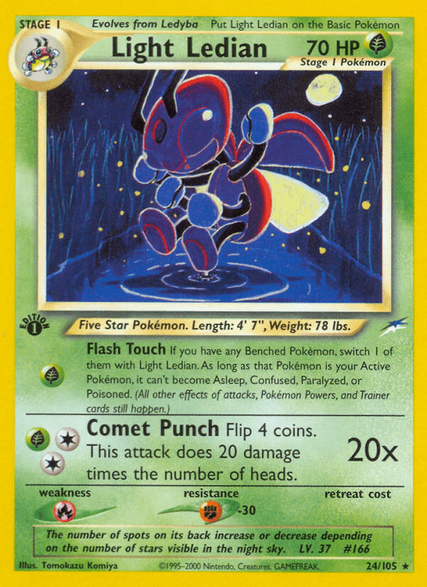 Light Ledian (Neo Destiny) #24 card art