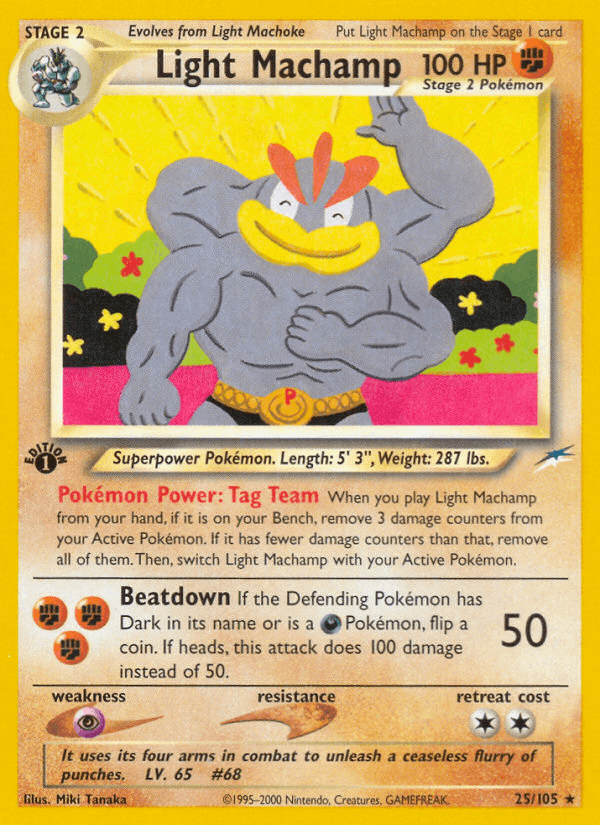 Light Machamp (Neo Destiny) #25 card art