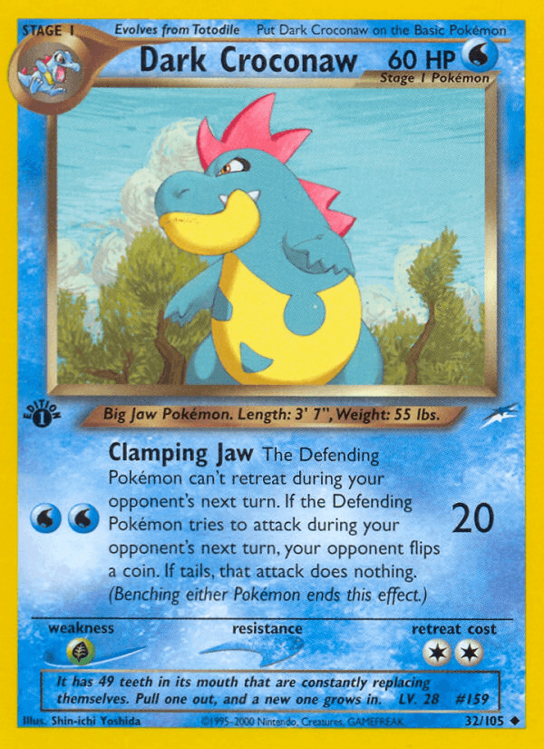Dark Croconaw (Neo Destiny) #32 card art