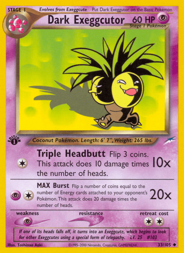 Dark Exeggutor (Neo Destiny) #33 card art