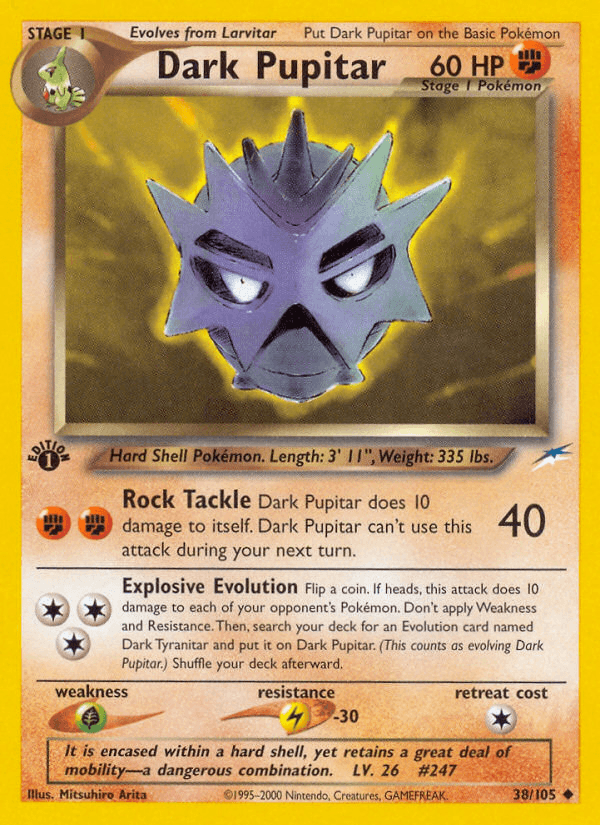 Dark Pupitar (Neo Destiny) #38 card art
