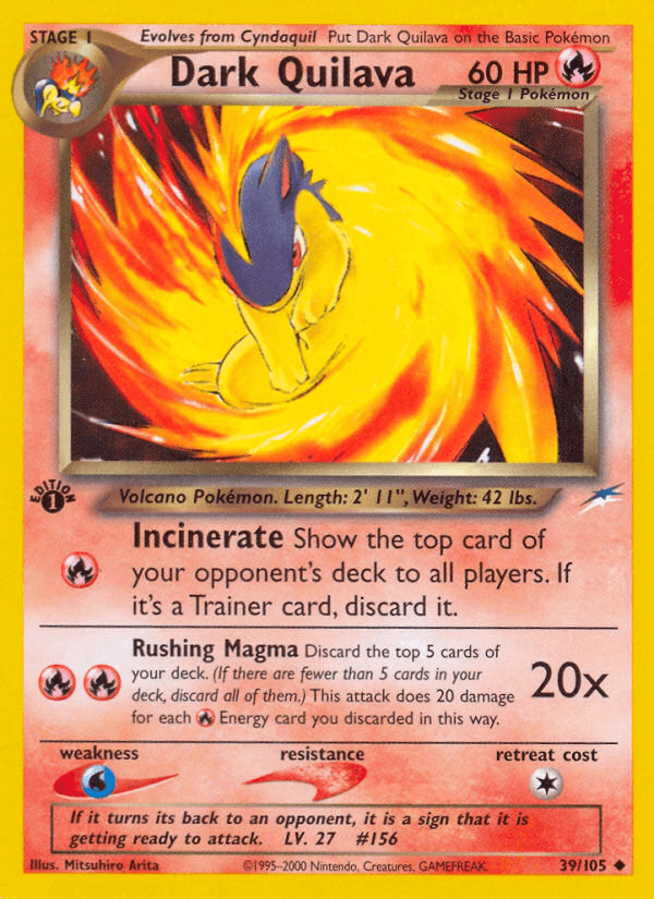 Dark Quilava (Neo Destiny) #39 card art