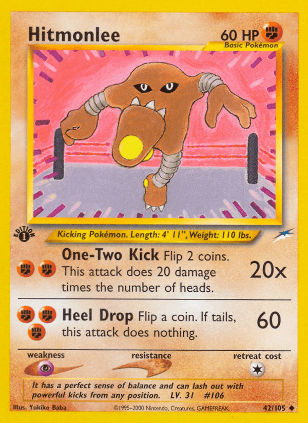 Hitmonlee (Neo Destiny) #42 card art