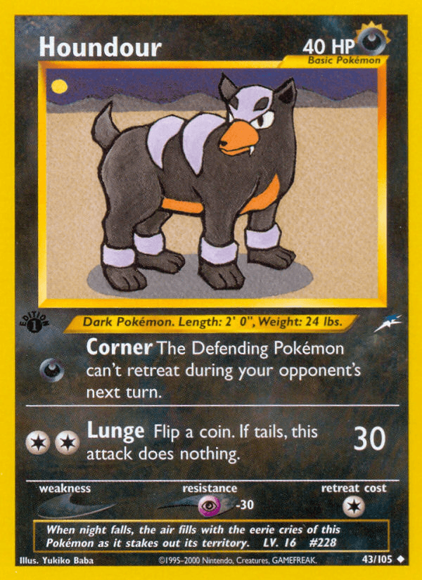 Houndour (Neo Destiny) #43 card art