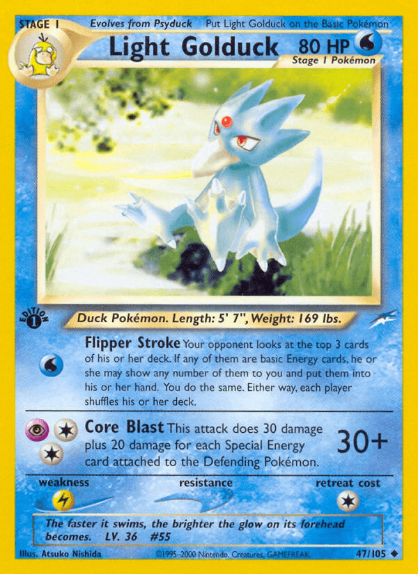 Light Golduck (Neo Destiny) #47 card art