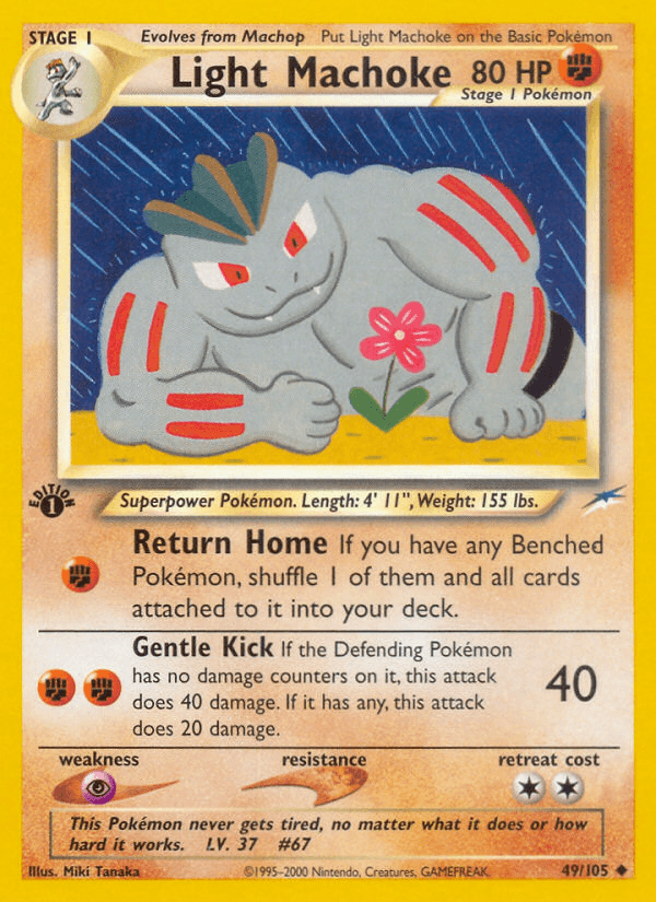 Light Machoke (Neo Destiny) #49 card art