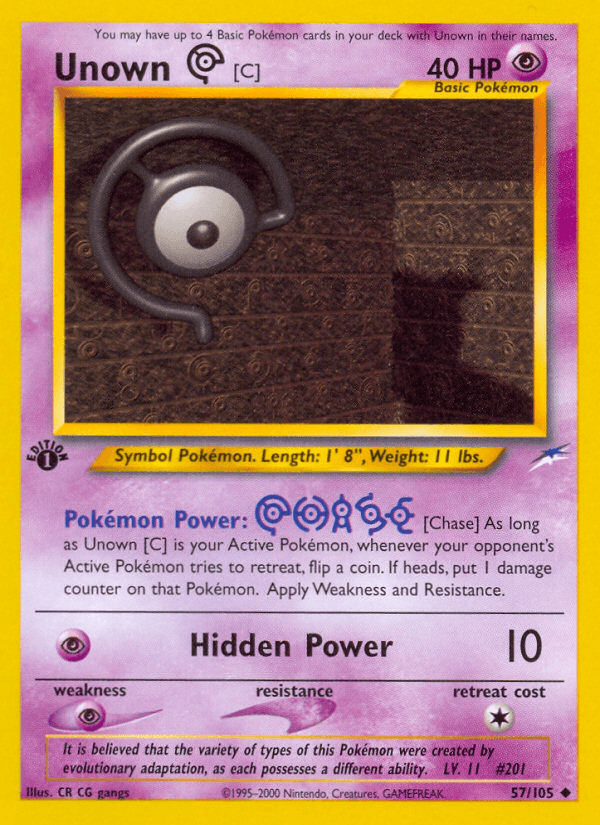 Unown [C] (Neo Destiny) #57 card art
