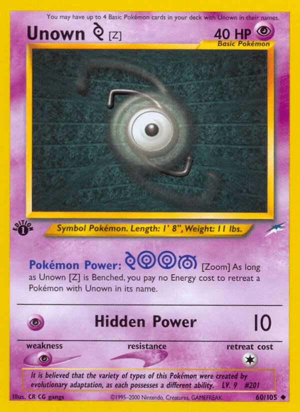 Unown [Z] (Neo Destiny) #60