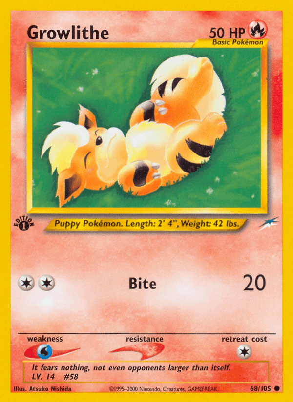 Growlithe (Neo Destiny) #68 card art