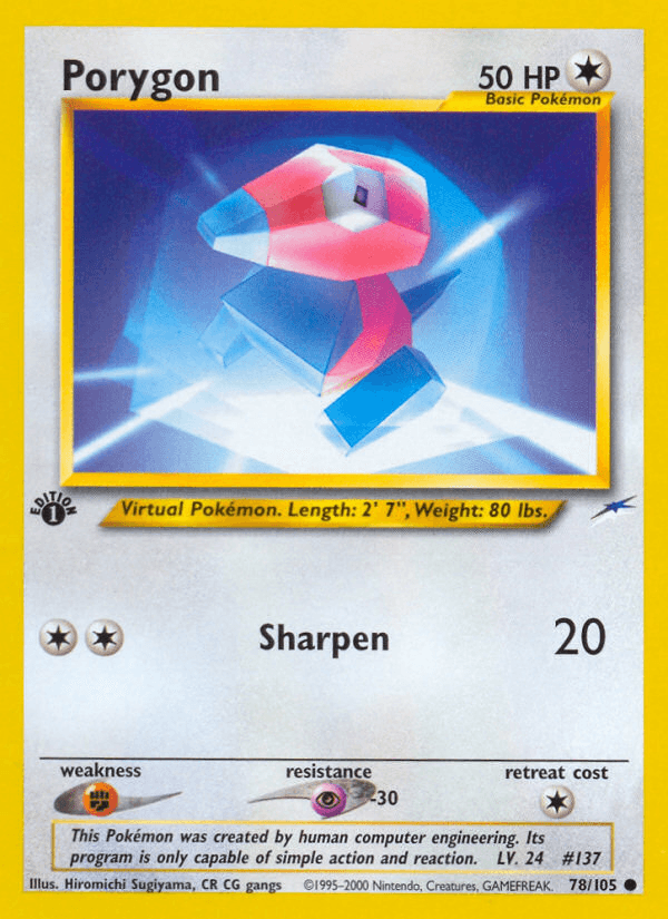 Porygon (Neo Destiny) #78 card art
