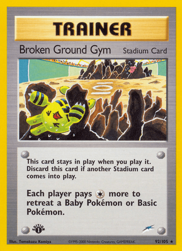 Broken Ground Gym (Neo Destiny) #92 card art