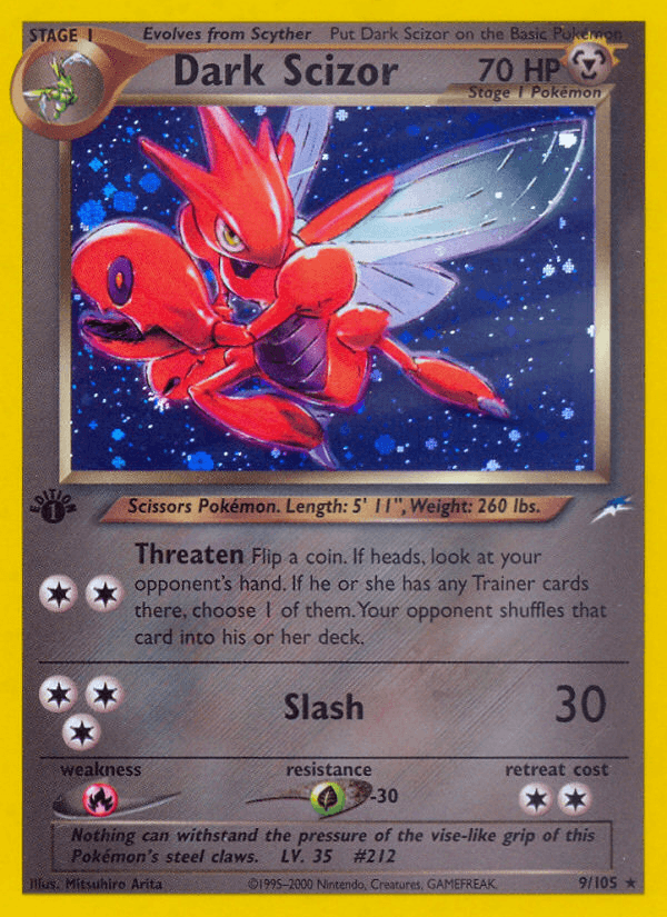 Dark Scizor (Neo Destiny) #9 card art