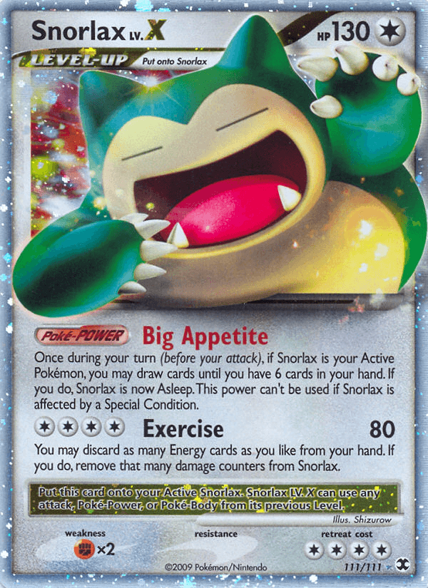 Snorlax LV.X (Rising Rivals) #111