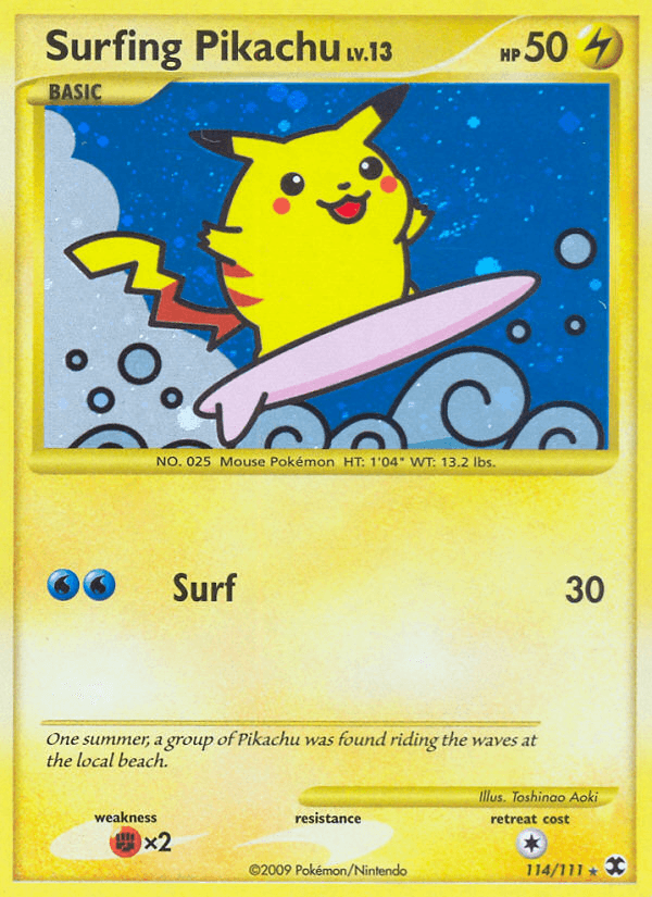 Surfing Pikachu (Rising Rivals) #114
