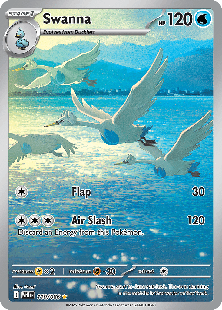 Swanna (White Flare) #110 card art