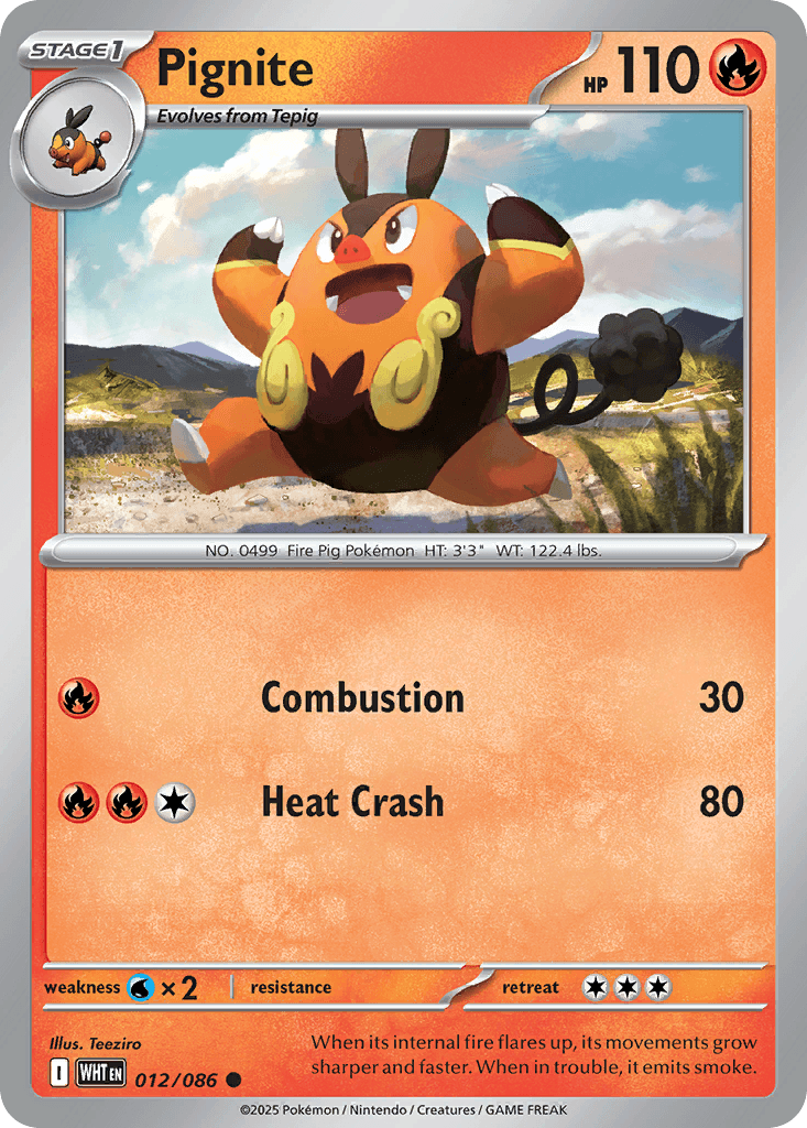 Pignite (White Flare) #12 card art