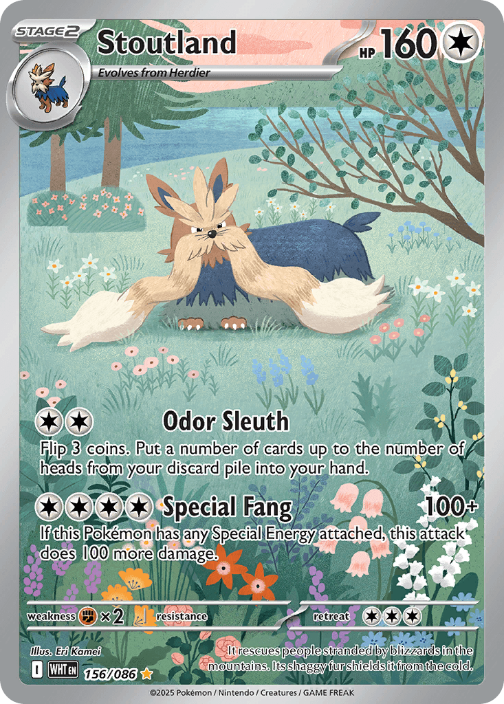 Stoutland (White Flare) #156 card art