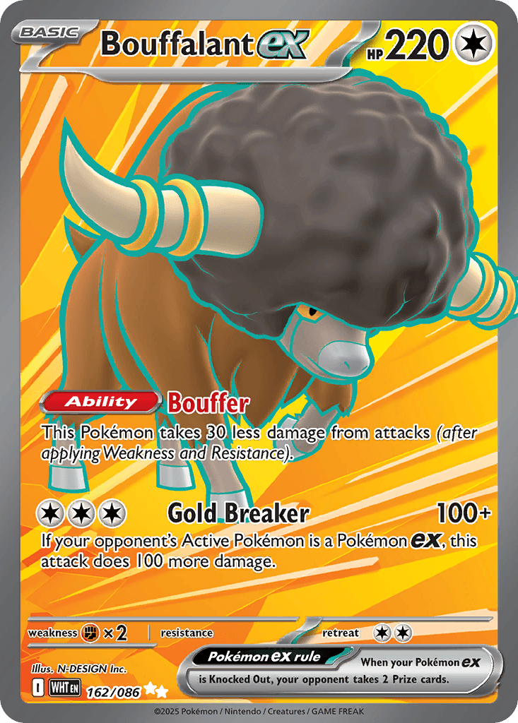 Bouffalant ex (White Flare) #162 card art