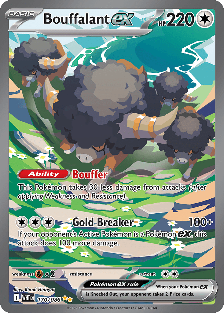 Bouffalant ex (White Flare) #170 card art