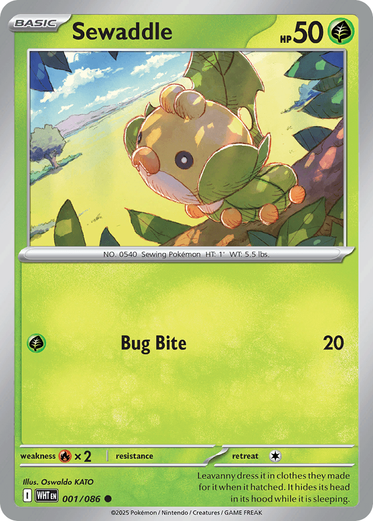 Sewaddle (White Flare) #1 card art