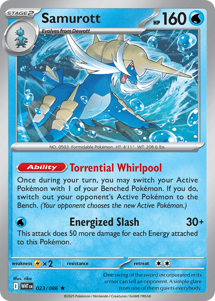 Samurott (White Flare) #23 card art