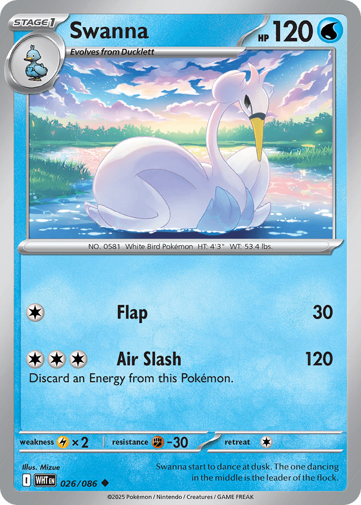 Swanna (White Flare) #26 card art