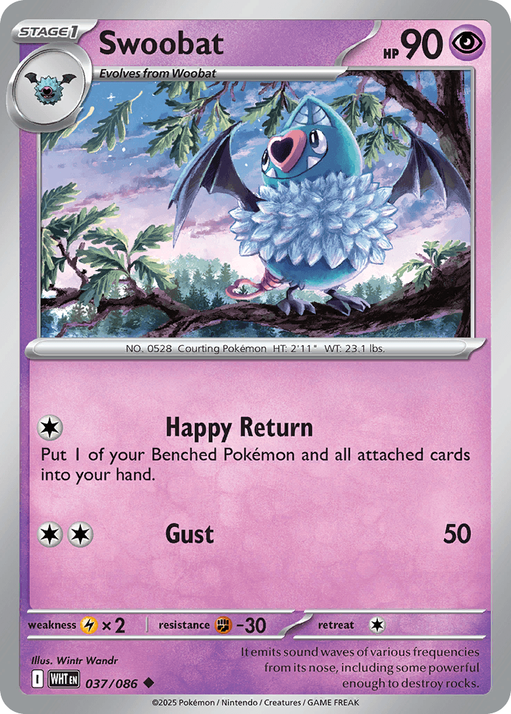 Swoobat (White Flare) #37 card art