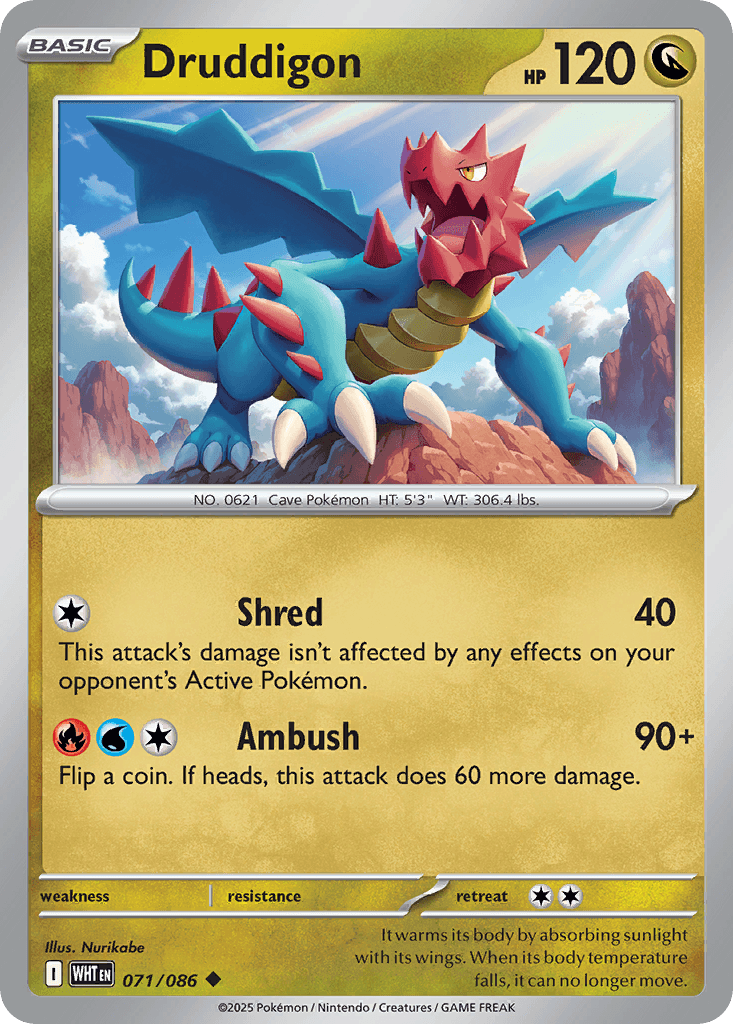 Druddigon (White Flare) #71 card art