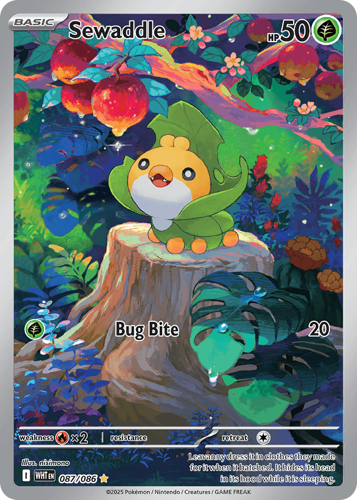 Sewaddle (White Flare) #87 card art