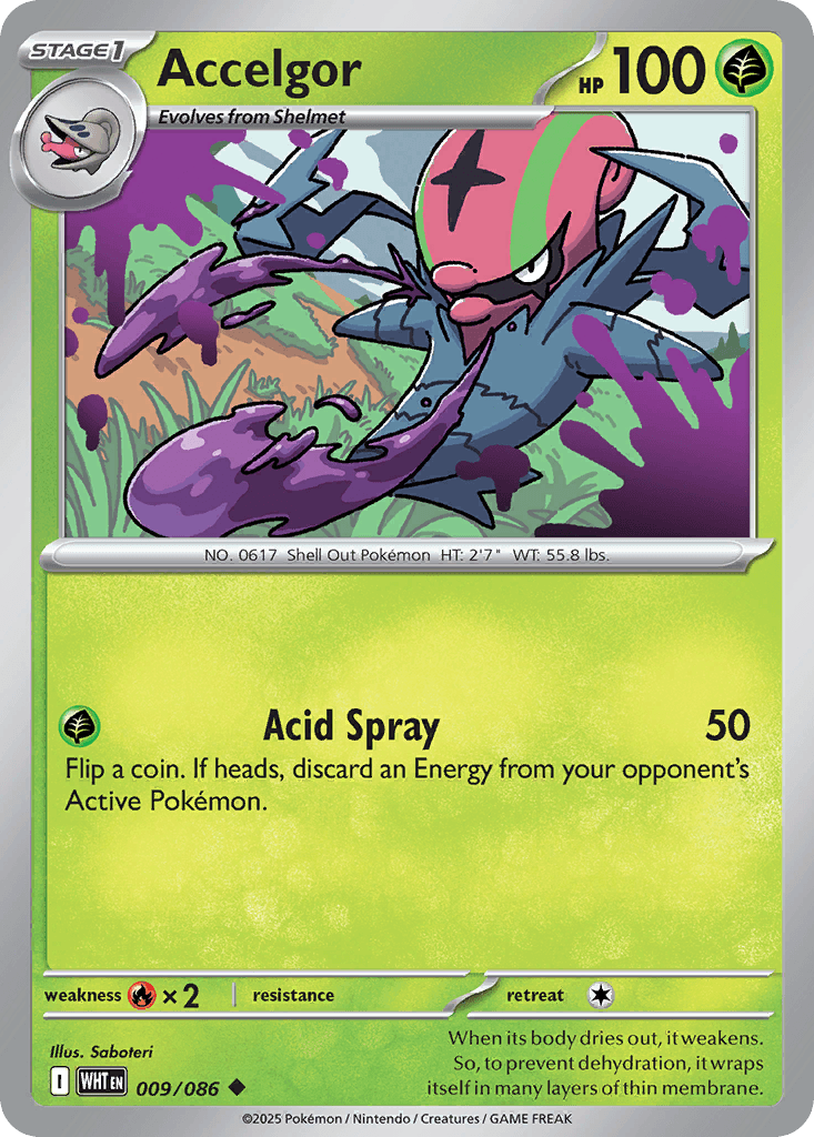 Accelgor (White Flare) #9 card art