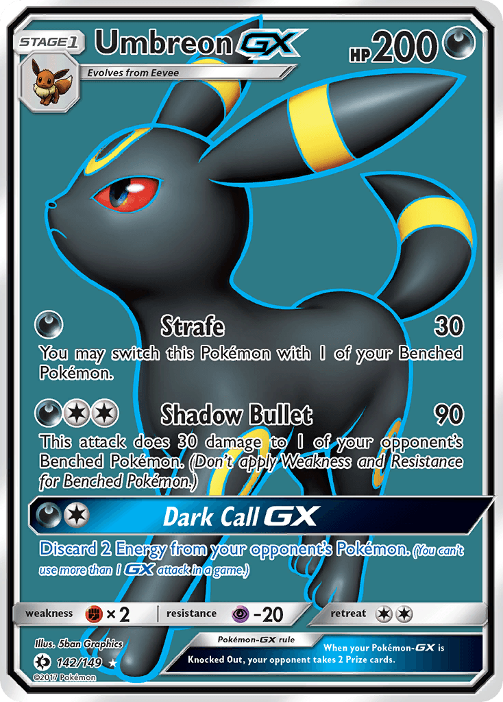 Umbreon-GX (Sun & Moon) #142