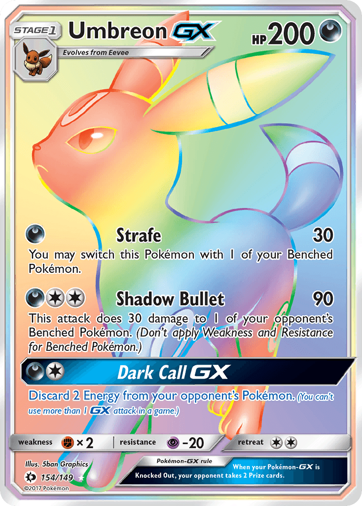 Umbreon-GX (Sun & Moon) #154